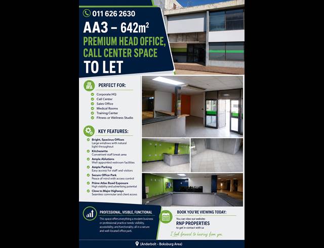 Showroom property to rent in ANDERBOLT